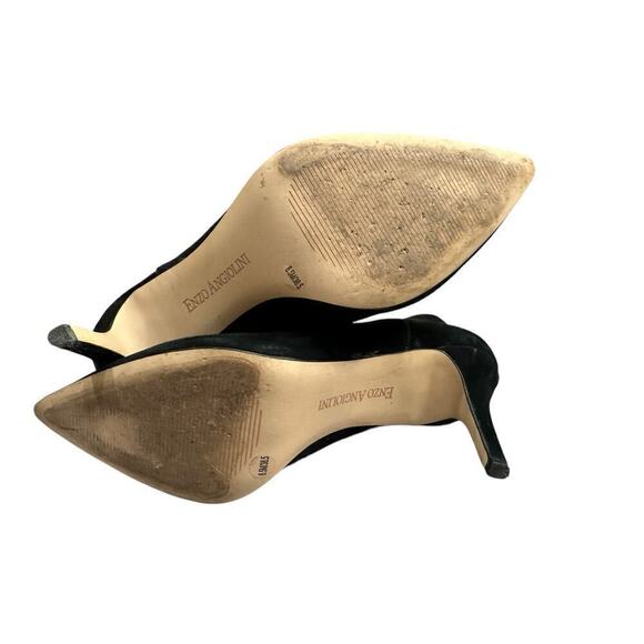 Enzo Angiolini Ruthely Black Suede Pointy Toe Boots Booties Sz 8.5 - Picture 7 of 7